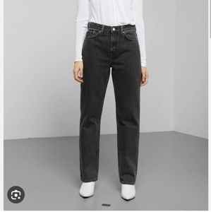 Weekday Voyage Cotton High Rise Straight Leg Jean 25/28